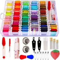 Comprar 200 Piezas + Hilo De Bordar Hilos De Punto De Cruz, Kit...