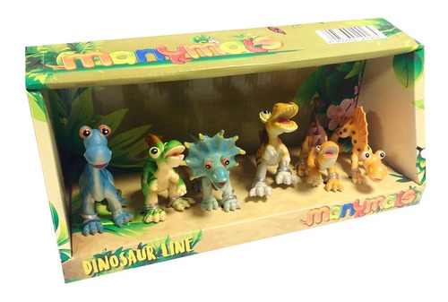Set X 6 Dinosaurios Manymals 10 Cm
