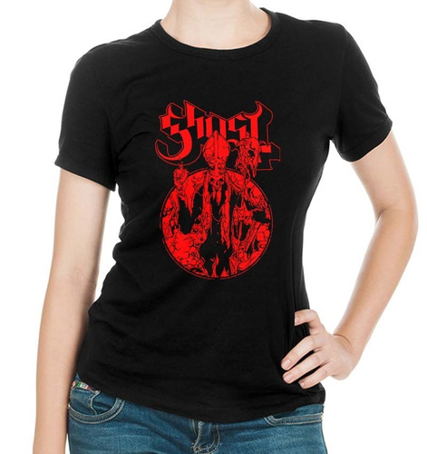 Hermoso Diseño Playera Dama Pop Rock Ghost 