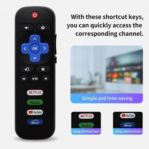 Mando A Distancia Rc280a Para Televisores Tcl Roku/hisense O