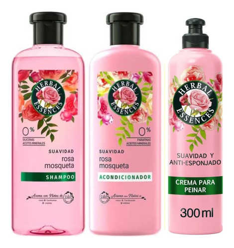 Herbal Essences Suavidad 400ml Shampoo + Acondiciona + Crema