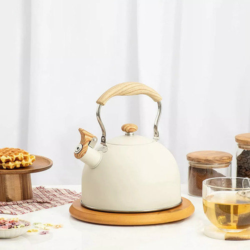 Hervidor De Té Tipo Oblea De Acero Inoxidable De 2,5 Litros