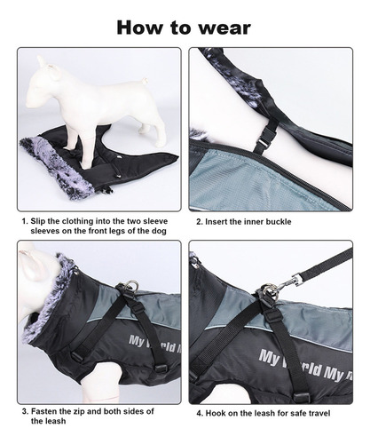 Chaleco Chamarra Impermeable For Perros Medianos Y Grandes