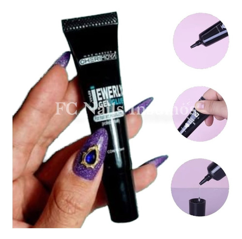 Jewerly Gel Glue Uv Led 15ml Pegamento Strass Cherimoya