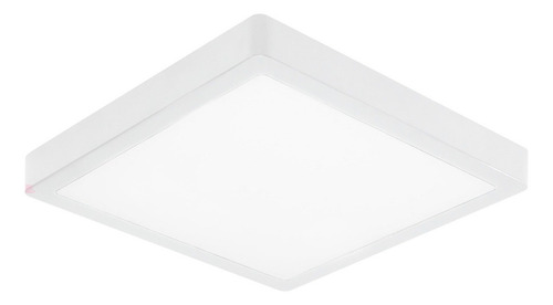 Plafón Panel Led Blanco 24w 30 X 30cm Buena Luz Estructura Blanco Cálido