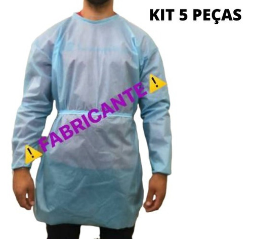 Avental Tnt O Melhor Descartavel Impermeável Nf Gr 50
