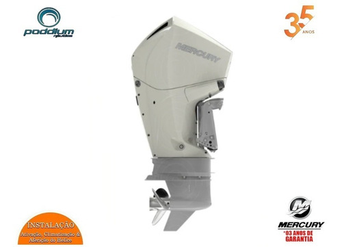 Imagem 4 de 8 de Motor Mercury 4t 225hp Xl V6 Dts Comando Eletrônico Poddium