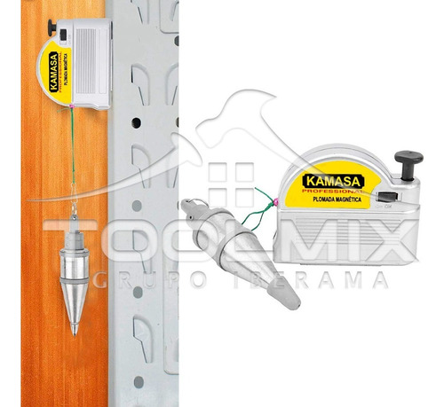 Plomada Plomo Automática Magnética 3 Metros 250g