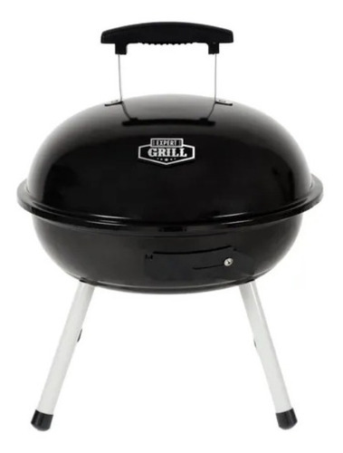 Asador De Carbon Portatil Expert Grill Redondo Negro 37 Cm