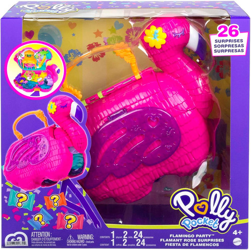Polly Pocket Fiesta De Flamingos 26 Sorpresas Mattel