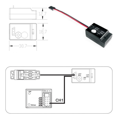 Mini Gyro Rc Peças & Acessórios Para Carros Rc Drift