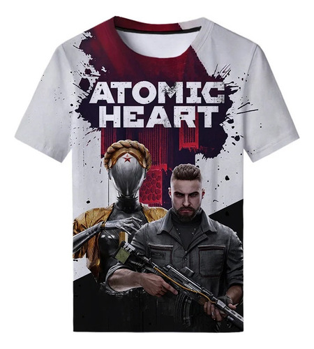 Camiseta Manga Corta Con Estampado 3d Atomic Heart