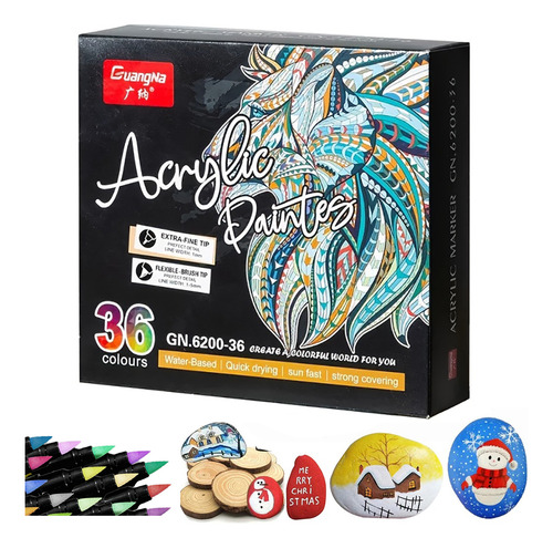 Marcadores De Pintura Acrílica, 36 Piezas