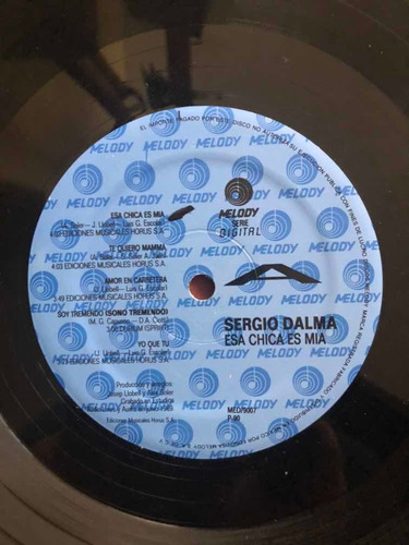 Sergio Dalma Lp Esa Chica Es Mia (Usado)