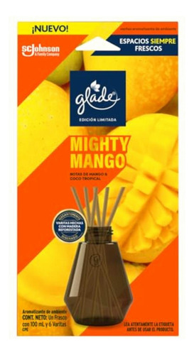 Glade Varitas Aromatizantes Mighty Mango Frasco Con 100 Ml Y