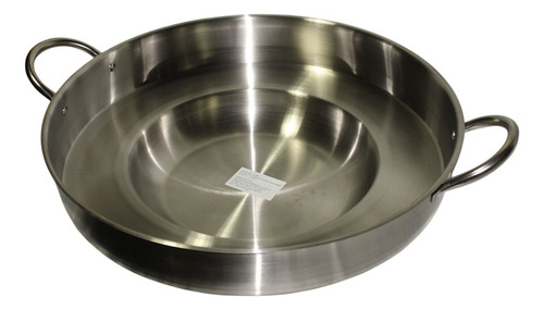Comal Cóncavo De Acero Inoxidable Tipo Taquero Plateado