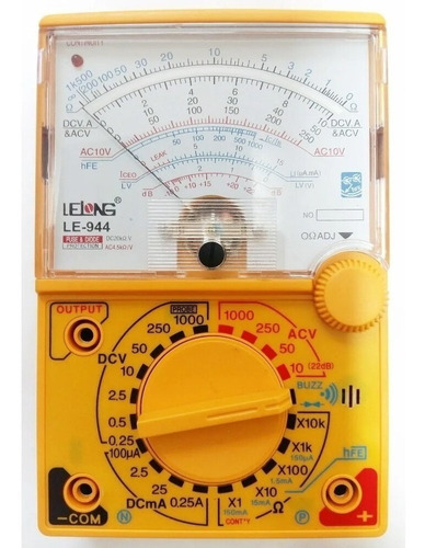 Imagem 2 de 3 de Multimetro Medidor Analogico C/ Ponta De Prova Profissional
