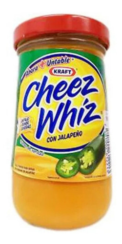 Cheez Whiz 235g Kraft Queso Cheddar Untable Sabor Jalapeño