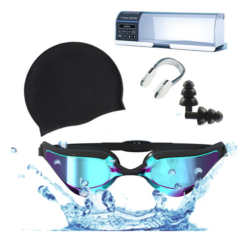 Goggles Y Gorro Para Natacion 4 En 1 Uv Protection 4pcs 