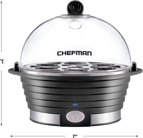 Hervidor De Huevos Chefman Eléctrico, Automático Rj24-v2 Color Negro Frecuencia 60 Hz