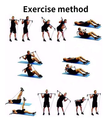 Barra De Resistência, Barra De Pilates Com Faixa De