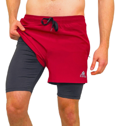 Short Deportivo Con Calza Hombre Ecologico Konko