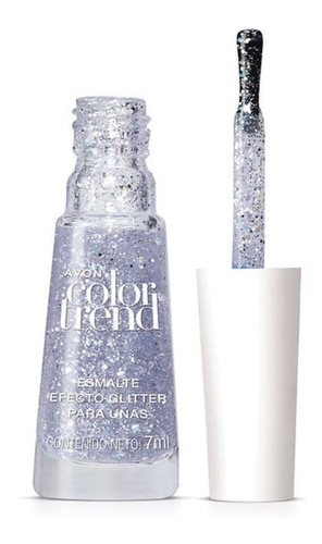 Avon Color Trend Top Coat Efecto Glitter Para Uñas 7ml