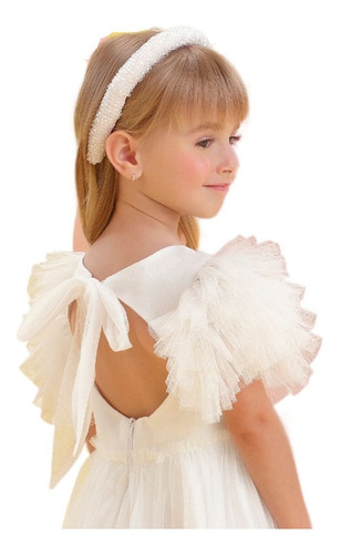 Vestido De Festa Petit Cherie Offwhite Celebration 21306 Br.