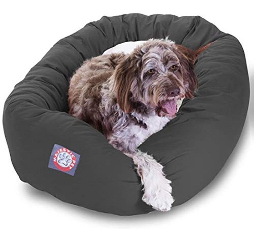 Majestuosa Cama De Perro Sherpa Bagel De Poliester Y Algodr