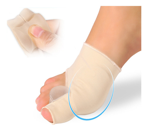 Protector Corrector De Juanetes Ortopedico Gel Silicona Par Color Beige