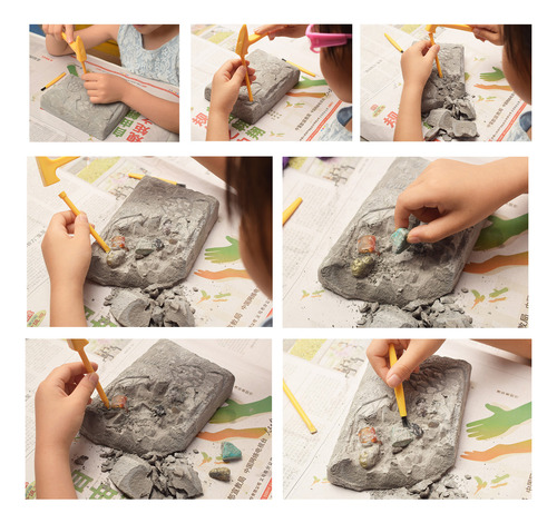 Diy Digging Crystal De Alta Qualidade Toy Pirate Treasure Ar