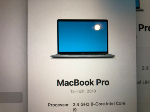 Mac Book Pro I9-9na. Gen. 32-ram 2019 Disco M2. 1-tera. (Usado)