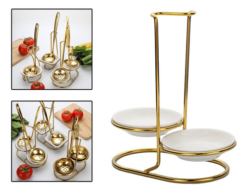 Soporte Para Cuchara, Soporte Vertical Para Redondo Doble