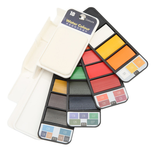 Kit De Acuarela De Bolsillo Para Viaje, Juego De Pintura Ple
