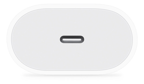 Carregador Para iPhone Turbo Usb-c Power Adapter 20w A2465 Cor Branco