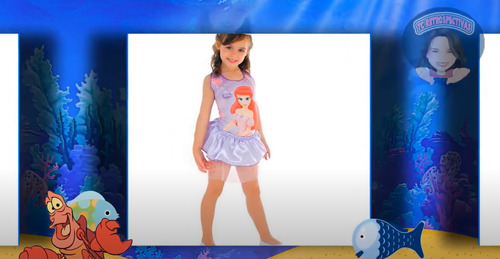 Projeto Editável Retrospectiva Pequena Sereia Ariel Proshow