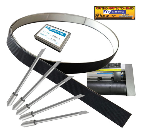 Banda Proteccion Plotter Graphtec Ce 6000-60 + 5 Navajas