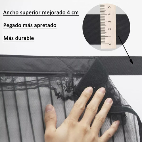 Cortina Magnética De Malla Mosquitera Para Puertas 90x210 Cm