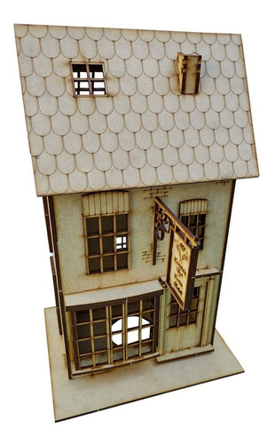 Imagen 4 de 7 de Flourish & Blotts (harry Potter) Maqueta Rompecabezas 3d