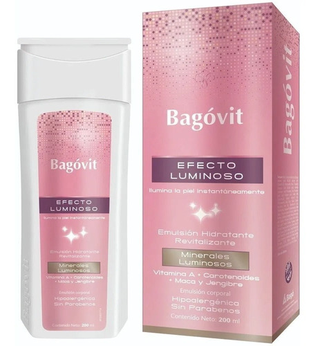 Bagovit Efecto Luminoso Emulsion Hidratante X 200 Ml Tipo de envase Frasco