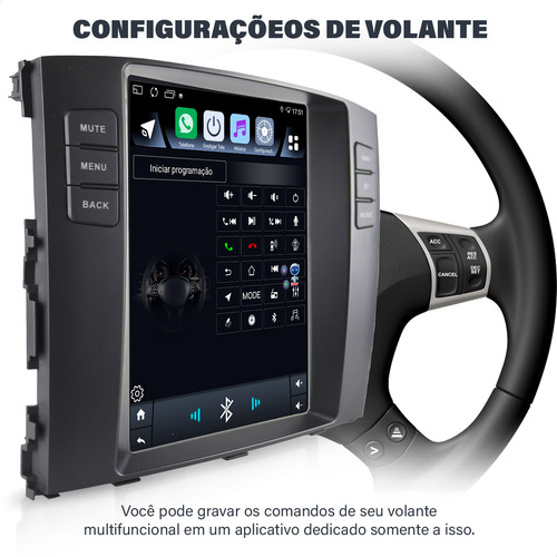 Central Multimídia Tesla Pajero 18 19 20