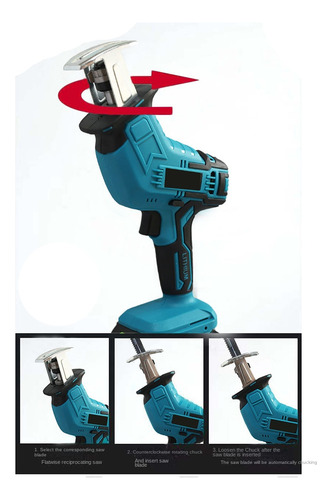 Sierra Eléctrica Recargable Para Madera Con Batería De 18 V-