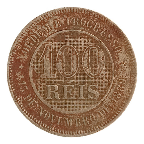 Brasil 100 Reis 1898 Regular Km 492