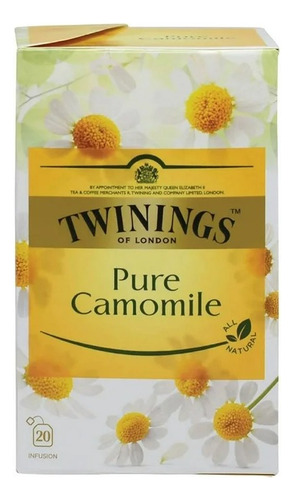 Infusión Twinings Flores De Manzanilla 20 Sobres De 1 G C/u