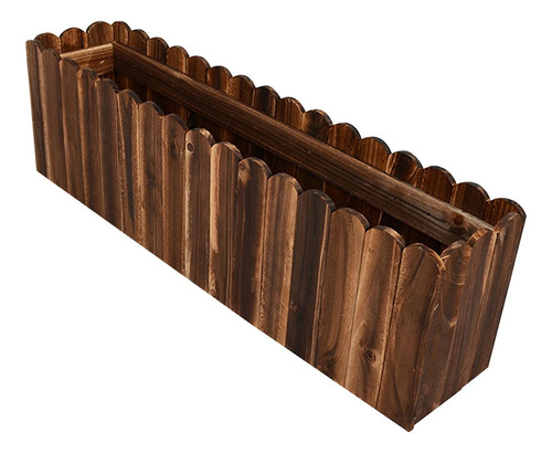 Maceta De Madera Para Flores, Caja De Madera Rectangular