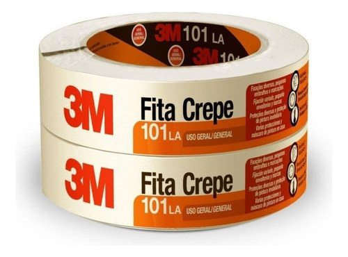 Kit C/ 2 Fita Crepe Uso Geral 101la 48x50m 3m