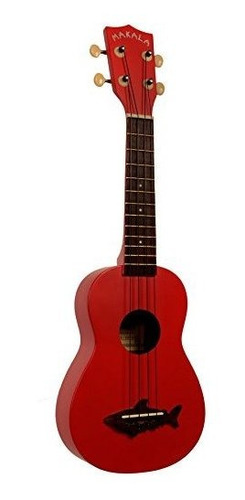 Kala Mkssred Makala Shark Soprano Ukelele Red