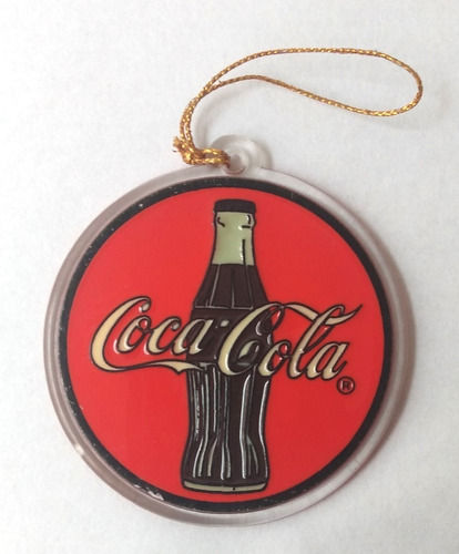 Adorno Colgante Navidad Oficial Coca Cola Coke 1997 Enesco 