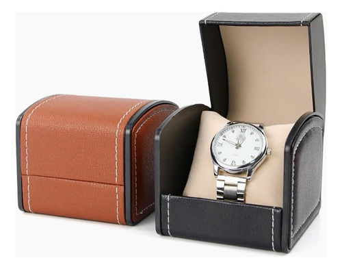 Cchude Caja De Reloj De Cuero Pu Caja De Almacenamiento De R