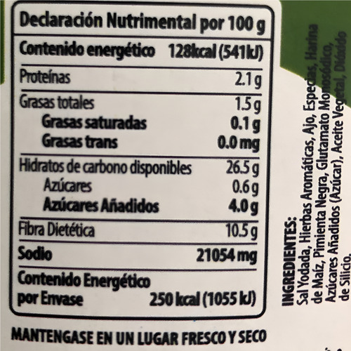 Sazonador Hierbas Del Campo Grileros 750 G Mezcla Natural
